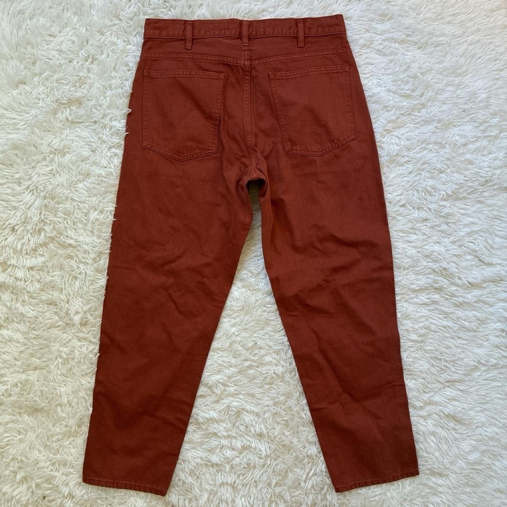 70s Retro Boho Uniqlo U orange chino pants - Picture 2 of 6